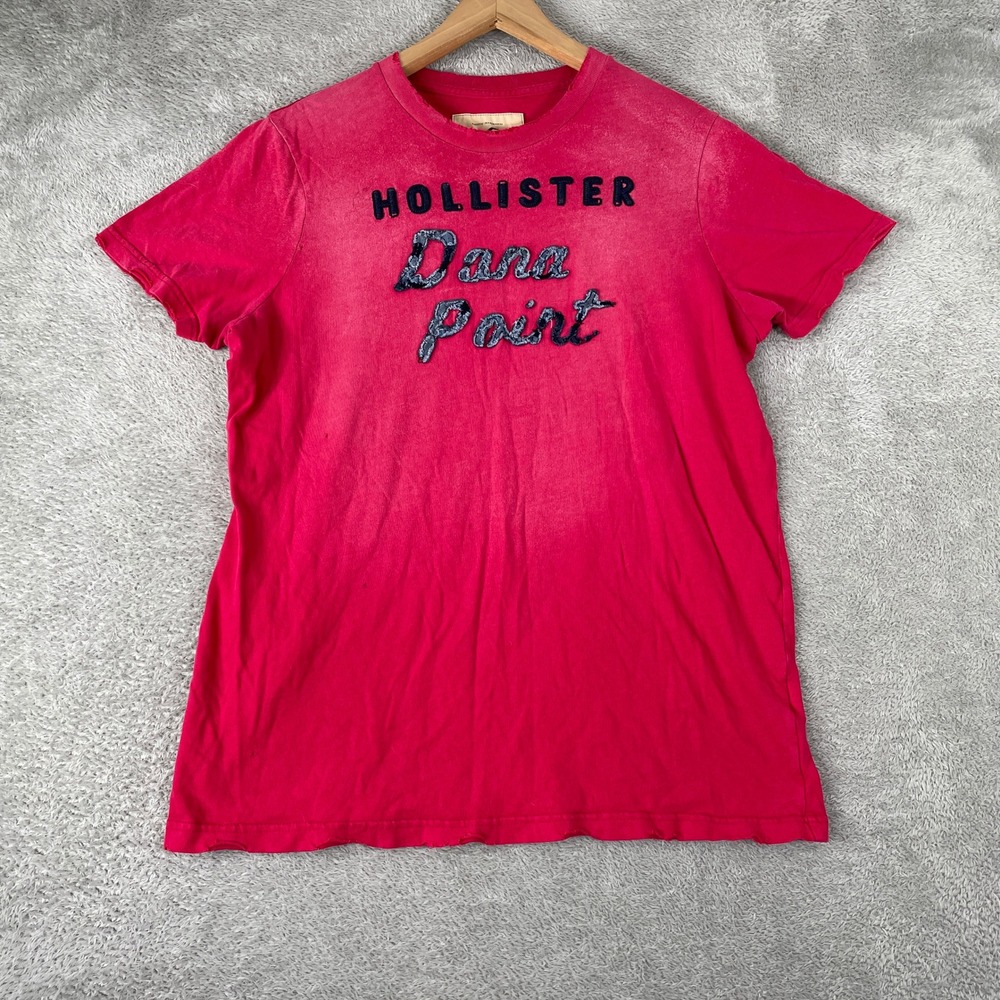 Hollister Dana Point Shirt Mens XL Red Vintage Y2K Distressed Surf California